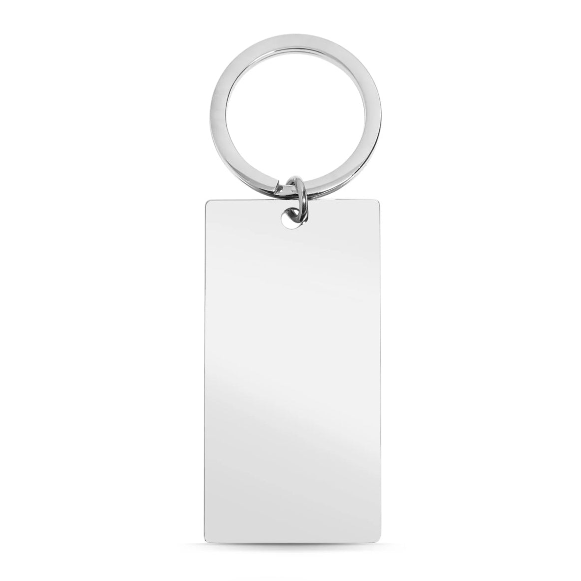 Engravable Polished Bar Keychain Pendant