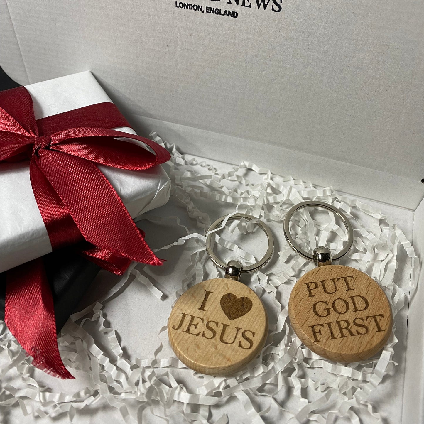 Custom Wooden Keychain with Ring Buckle