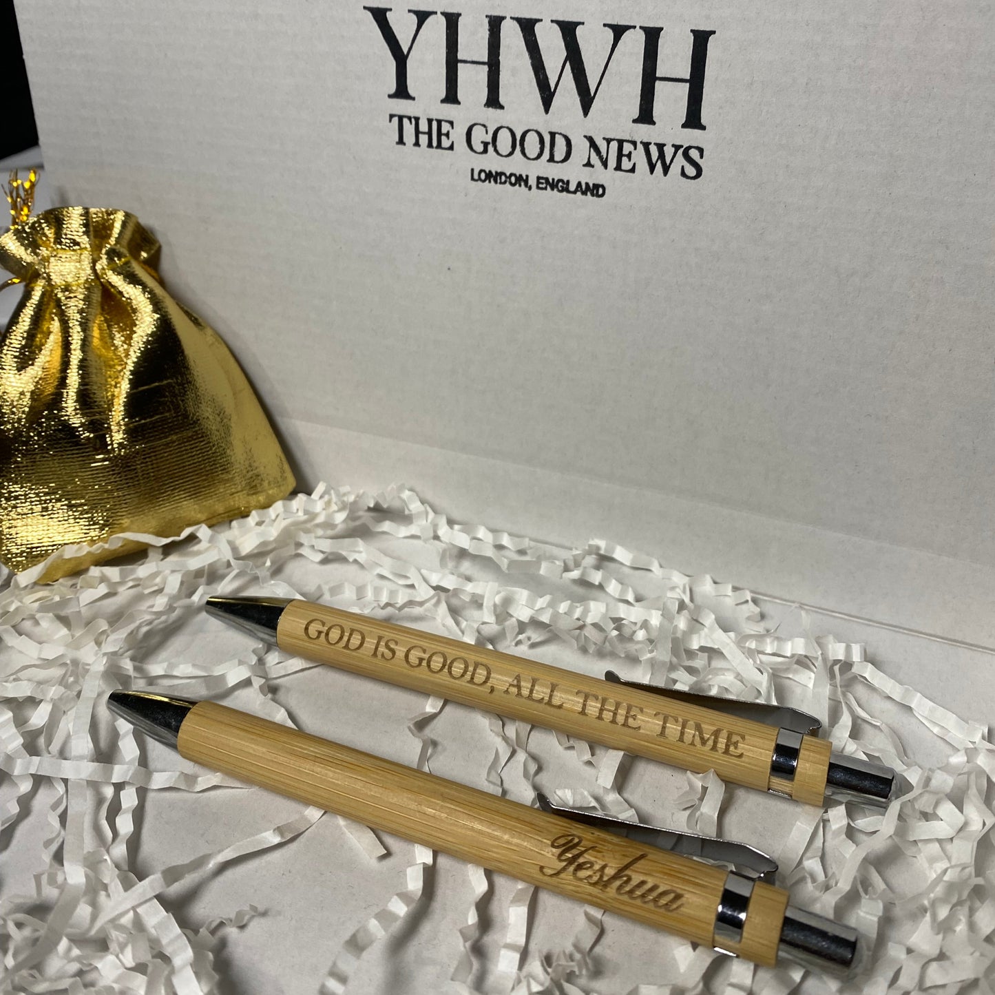 Custom Bamboo Ballpoint Pen - Personalised Laser Engraving