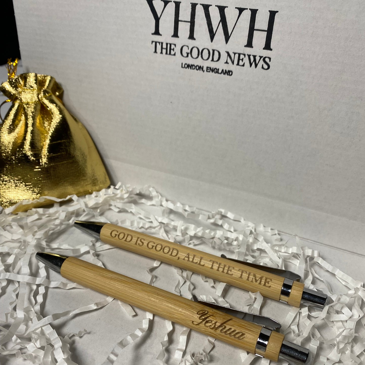 Custom Bamboo Ballpoint Pen - Personalised Laser Engraving