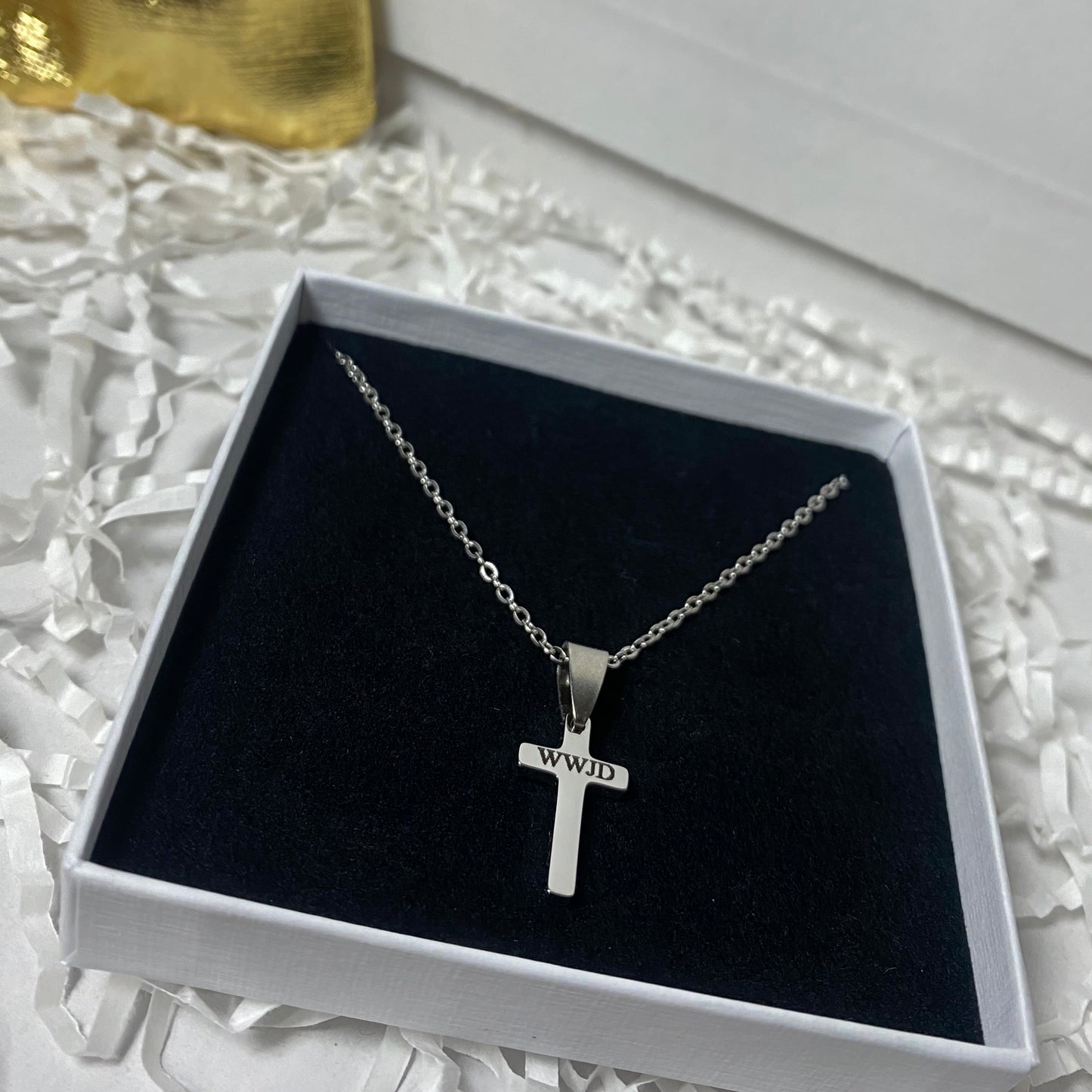 Engravable Cross Necklace