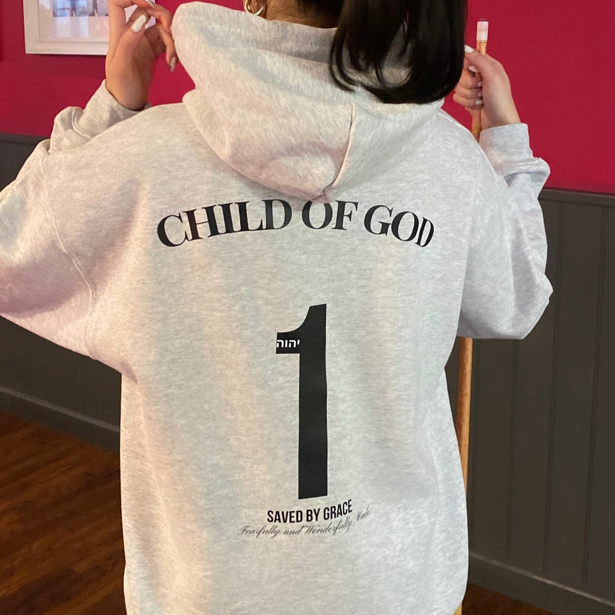 CHILD OF GOD HOODIE - ASH GREY