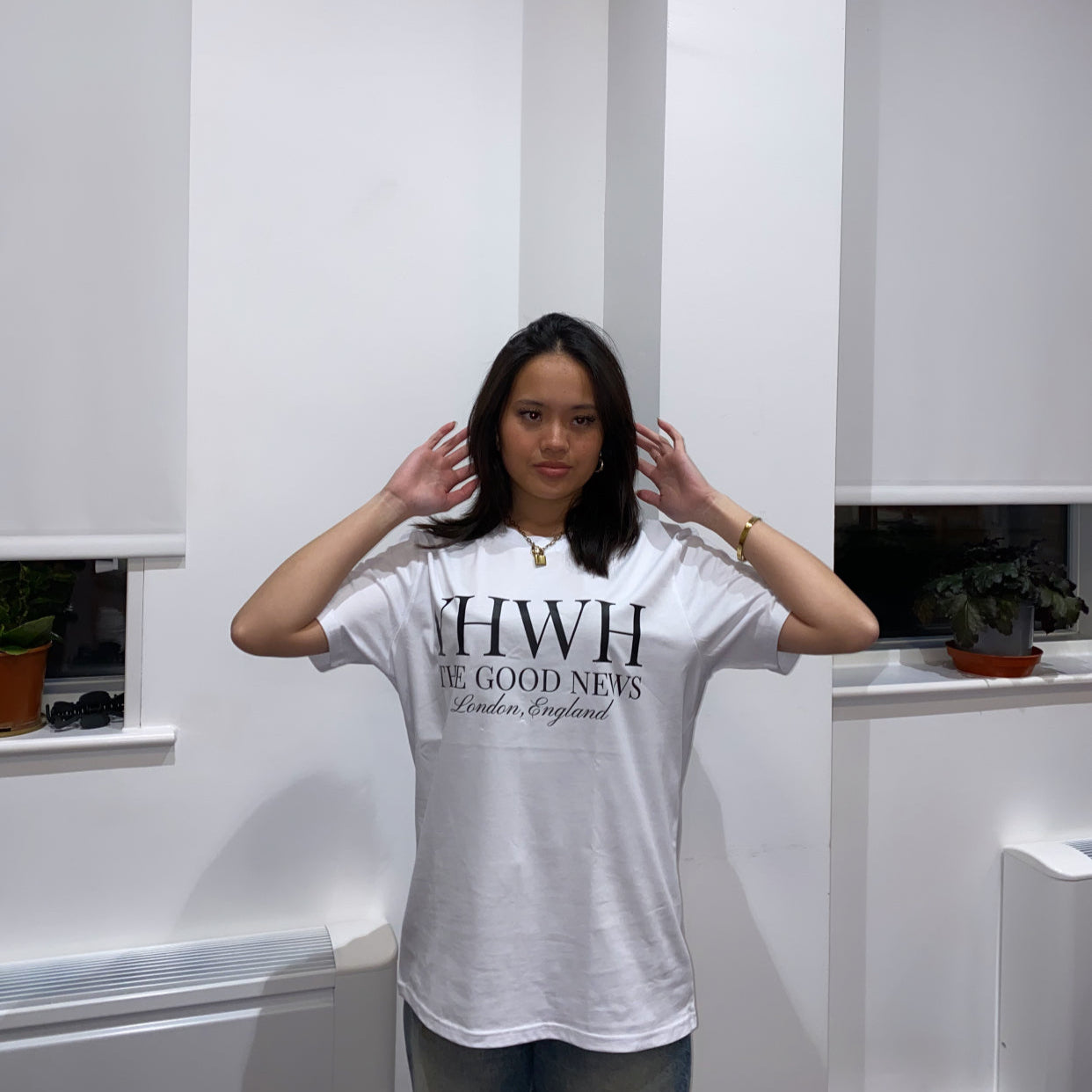 YHWH THE GOOD NEWS TEE - WHITE
