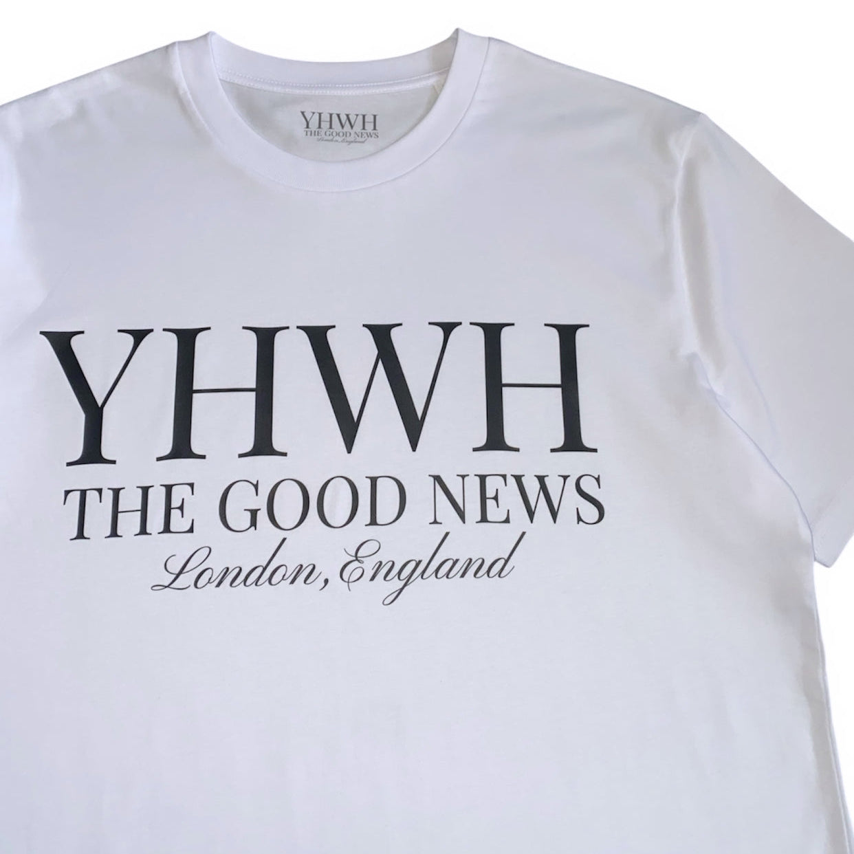 YHWH THE GOOD NEWS TEE - WHITE