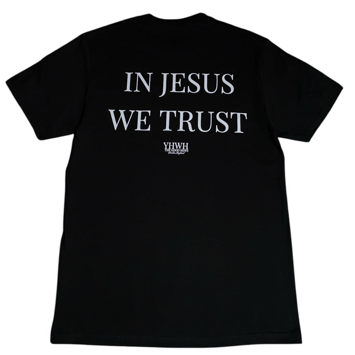 IN JESUS WE TRUST TEE - BLACK