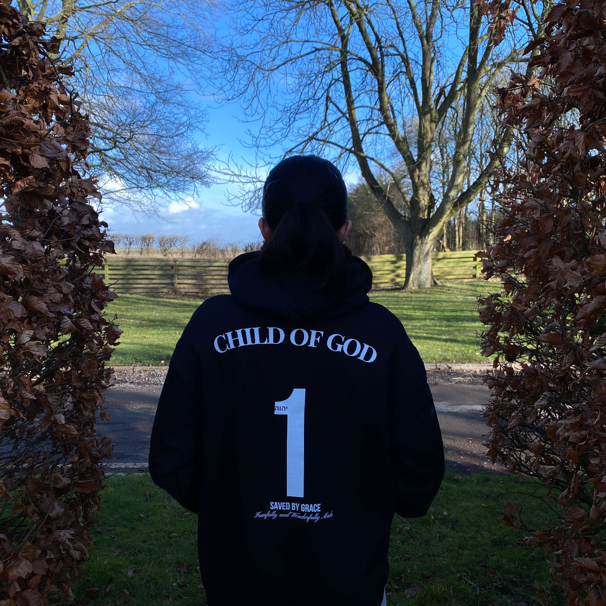 CHILD OF GOD HOODIE - BLACK