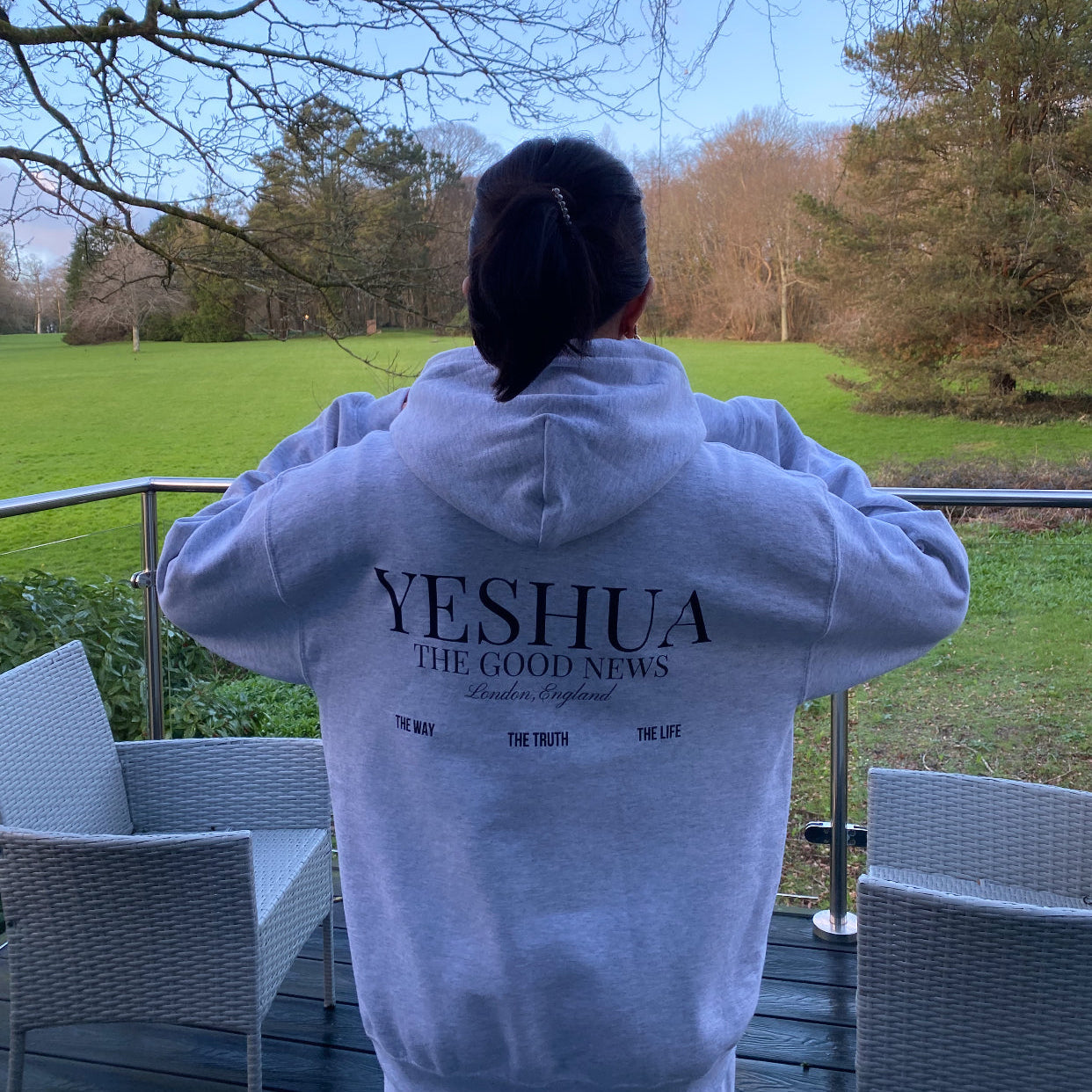 YESHUA HOODIE - ASH GREY