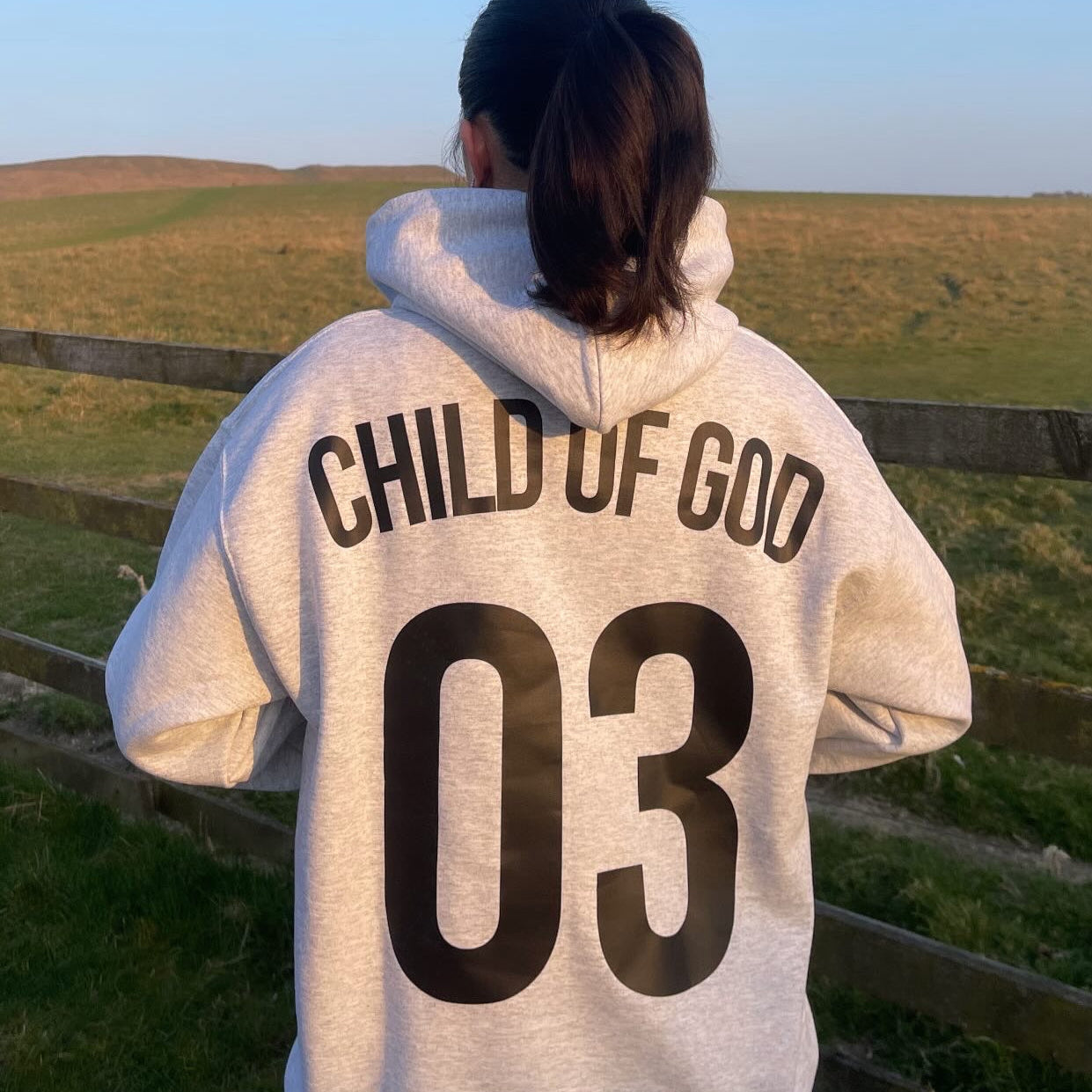 CHILD OF GOD HOODIE - ASH GREY