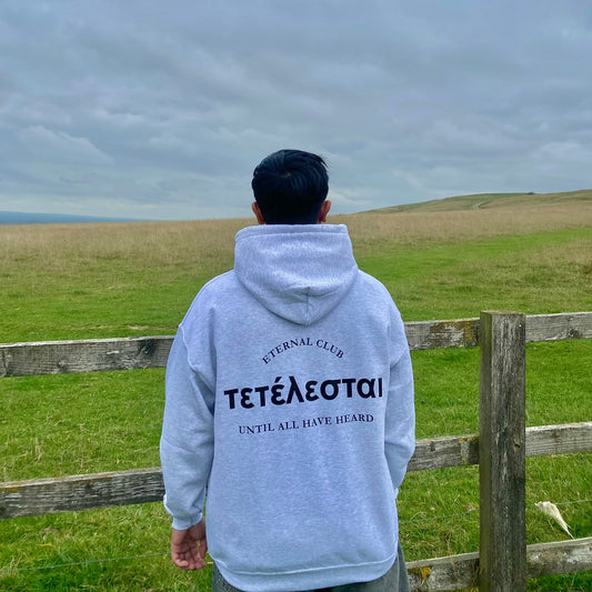 ETERNAL CLUB 'TETELESTAI' HOODIE - ASH GREY