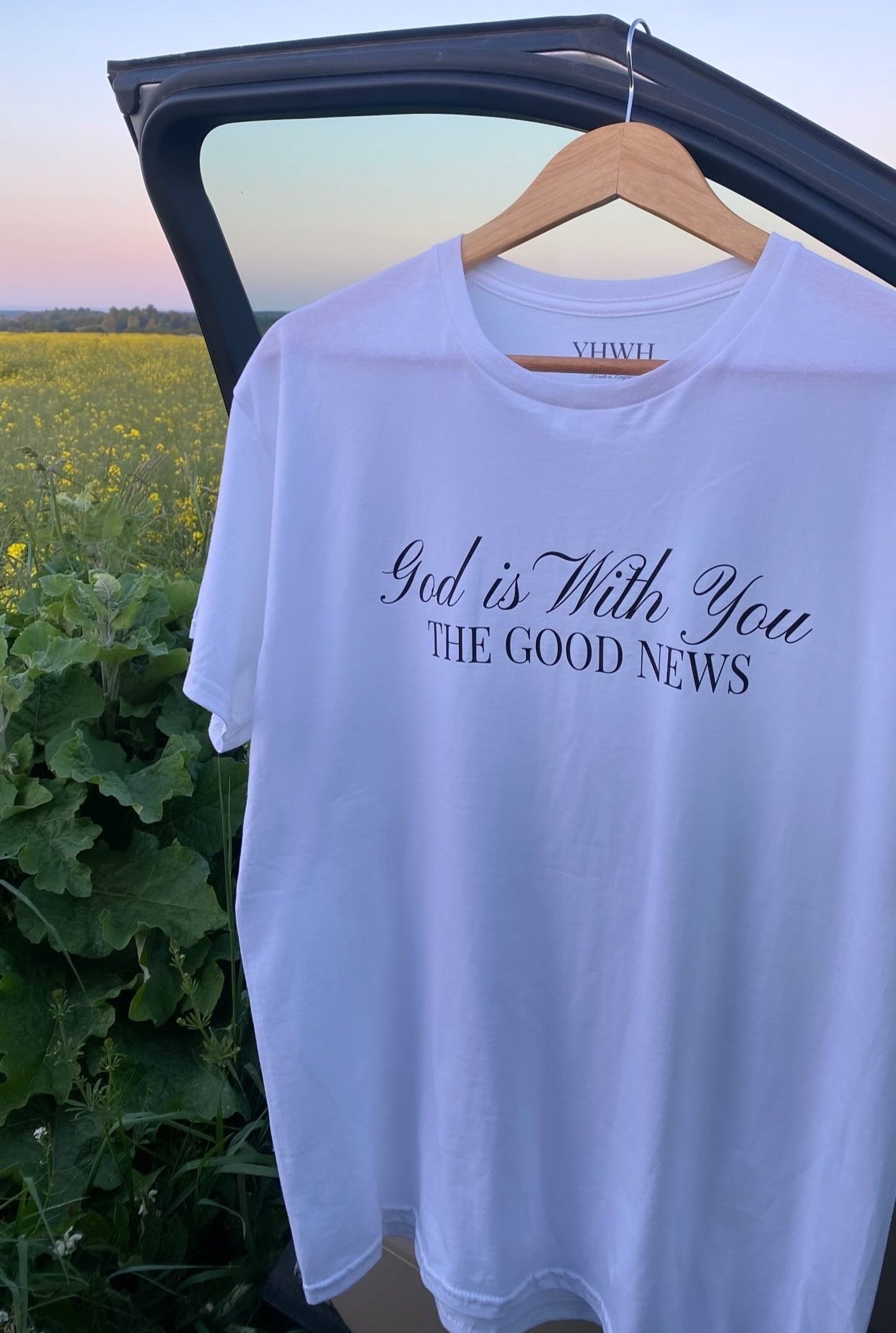GOD IS WITH YOU TEE - WHITE