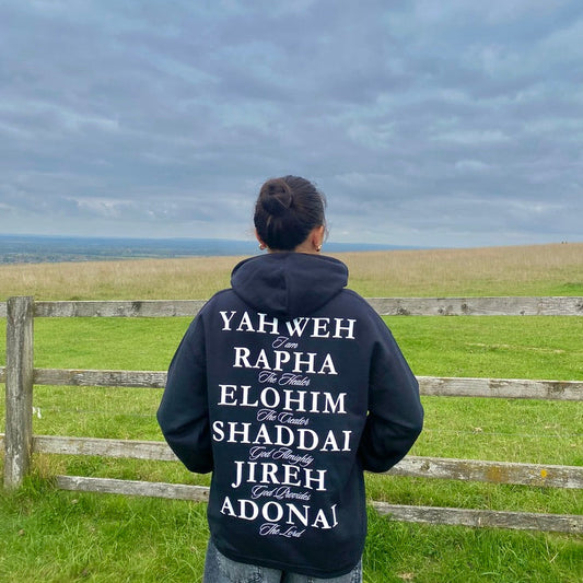 NAMES OF GOD HOODIE - BLACK