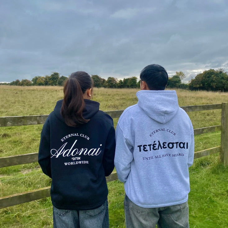 ETERNAL CLUB 'ADONAI' HOODIE - BLACK