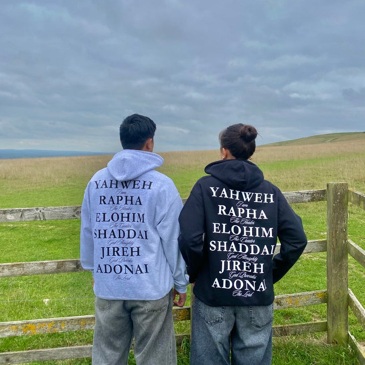 NAMES OF GOD HOODIE - BLACK