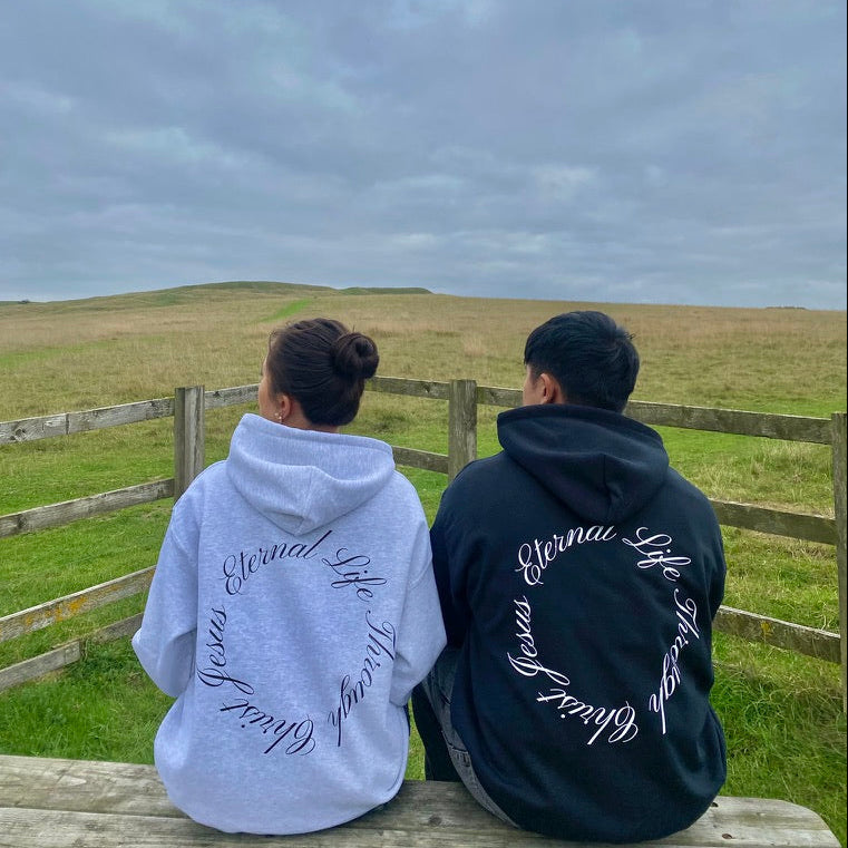 ETERNAL LIFE HOODIE - ASH GREY