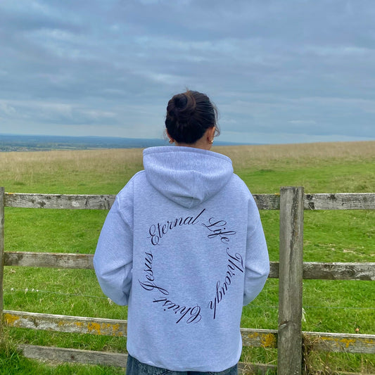 ETERNAL LIFE HOODIE - ASH GREY