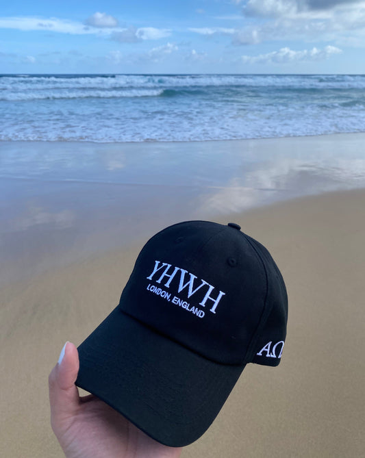 YHWH THE GOOD NEWS CAP - BLACK