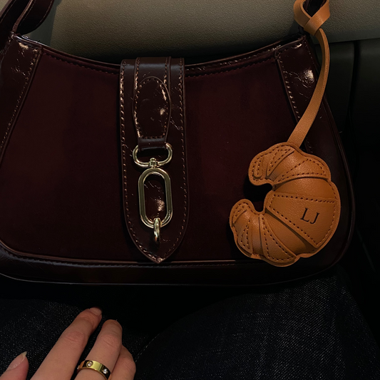 Croissant Bag Charm – Caramel