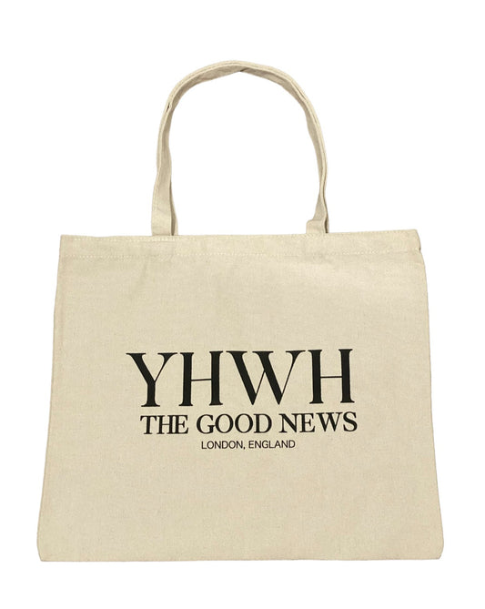 YHWH THE GOOD NEWS TOTE BAG